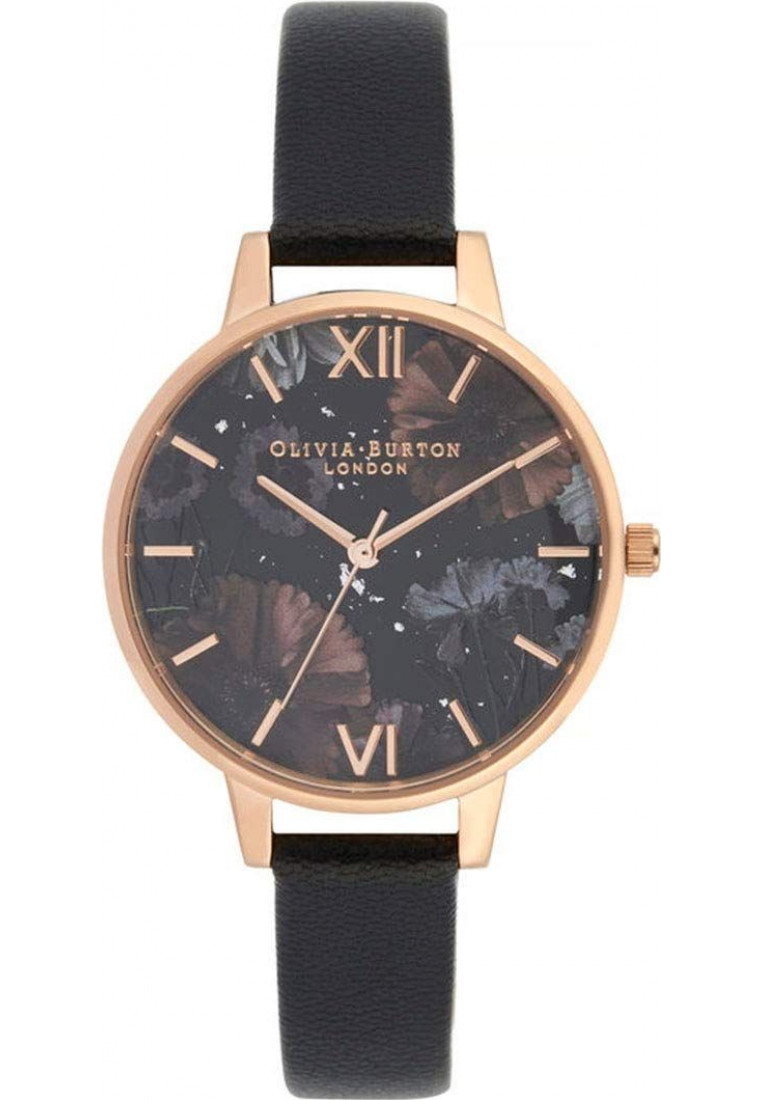 Olivia Burton Womens OB16GD22 Ladies Watch - Black - One Size | Olivia Burton Sale | Discount Designer Brands
