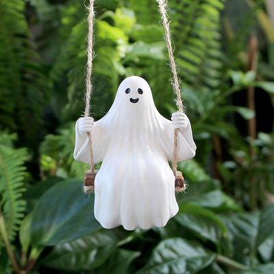 Spooky Swing Resin Ornament - Perfect for Halloween Garden Home Decor No Power Needed WEBETTER