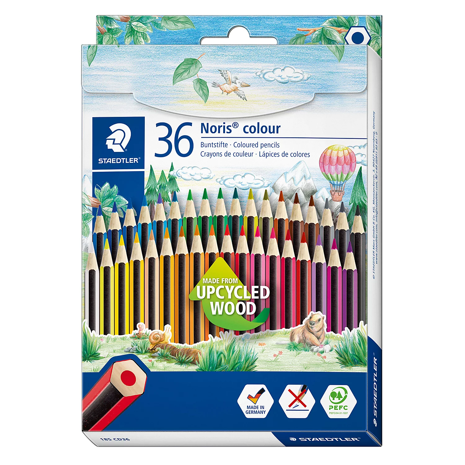 Crayons de couleur, 36 crayons