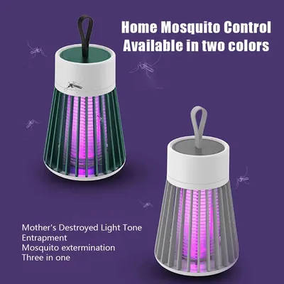 1PC Electric Shock Mosquito Killer Lamp Waterproof Two-in-One Bug Zapper For Bedroom Outdoor Use - Kills Moths Wasps Gnats More!