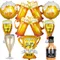 Palloncino trofeo per feste a tema festa del papà Palloncini foil per birra Palloncino per birra da uomo Forniture per decorazioni per feste per la festa del papà felice