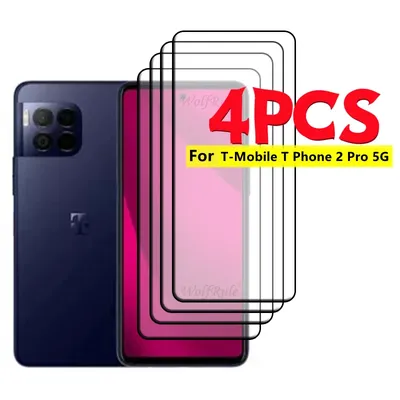 4pcs For T-Mobile T Phone 2 Pro 5G Glass T-Mobile T Phone 2 Pro 5G Glass Full Glue 9H Screen Protector T-Mobile T Phone 2 Pro 5G