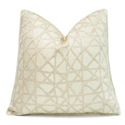 Design Luxus Sofa Kissenbezug Geometrisch Beige Kissenbezug für Zuhause Hotel Sofa Schlafzimmer Dekoration 30x50 45x45 50x50 60X60CM Image