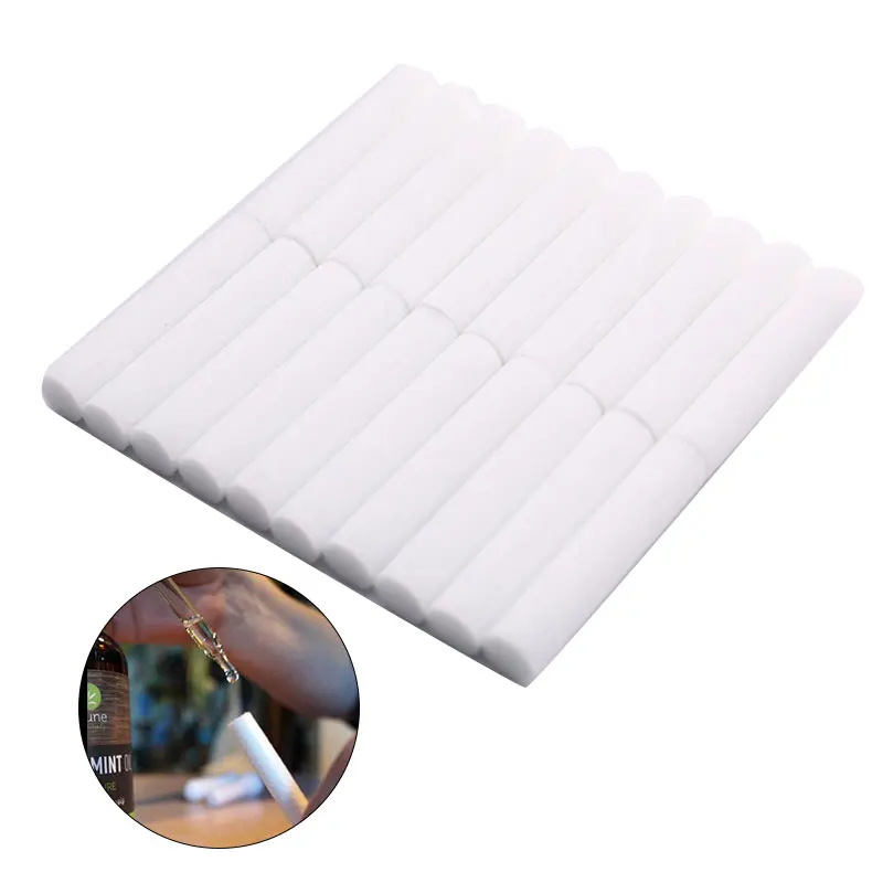 20 Stück Aroma therapie Inhalator Nachfüllen Docht Stick Paket, Nasen inhalator Ersatz Image
