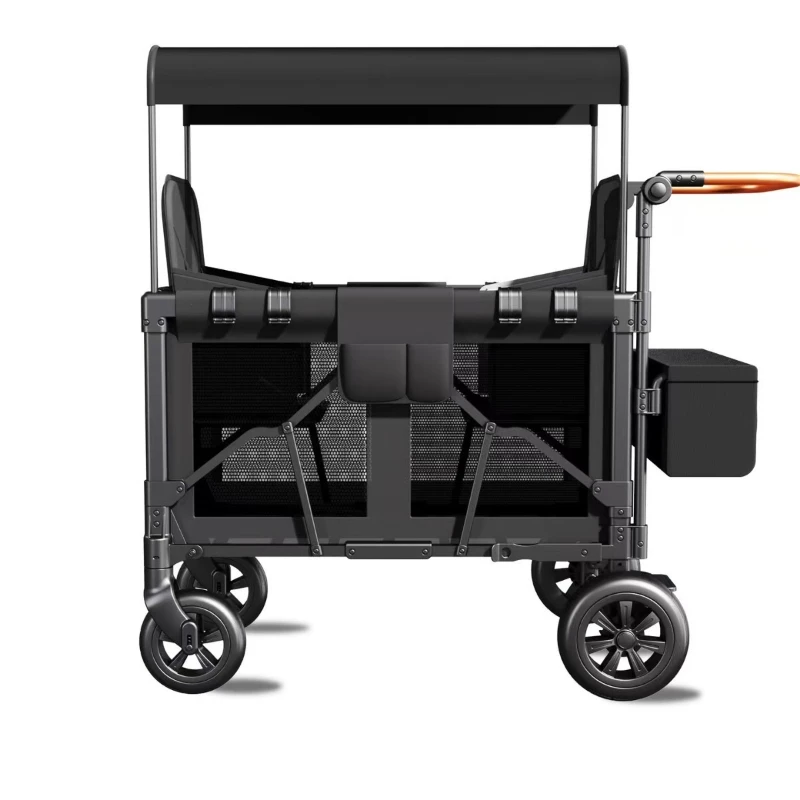 Doppelkinderwagen für Säuglinge und Kinder im Freien, extra großer Weltraum-Kinderwagen, Kinder-Campingwagen, kann mit Sitz sitzen und liegen Image