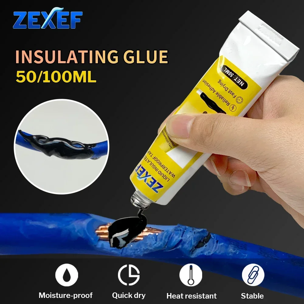 Wasserdichtes, elektrisch isolierendes Flüssigkeitsband, Anti-Feuchtigkeit-Dichtmittel, Fixieren Sie ein Bodeneinspritzset, Paste, Hochtemperatur-Kleberwerkzeuge Image