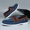 Sommer Blau männer Müßiggänger Große Größe 48, Bequeme Leder Casual Schuhe Männer Nicht-slip Fahren Schuhe Mann Boot schuhe zapatos para hombre