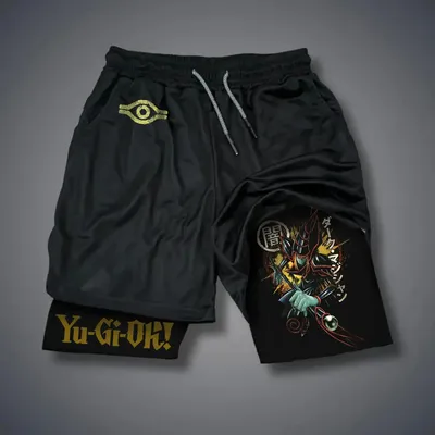 Yu-Gi-Oh 2025, limitierte Auflage! Kurze Hose – Offizielle Konami-Lizenz-Baumwollmischung, schnell trocknend, für Otaku und Gamer Image