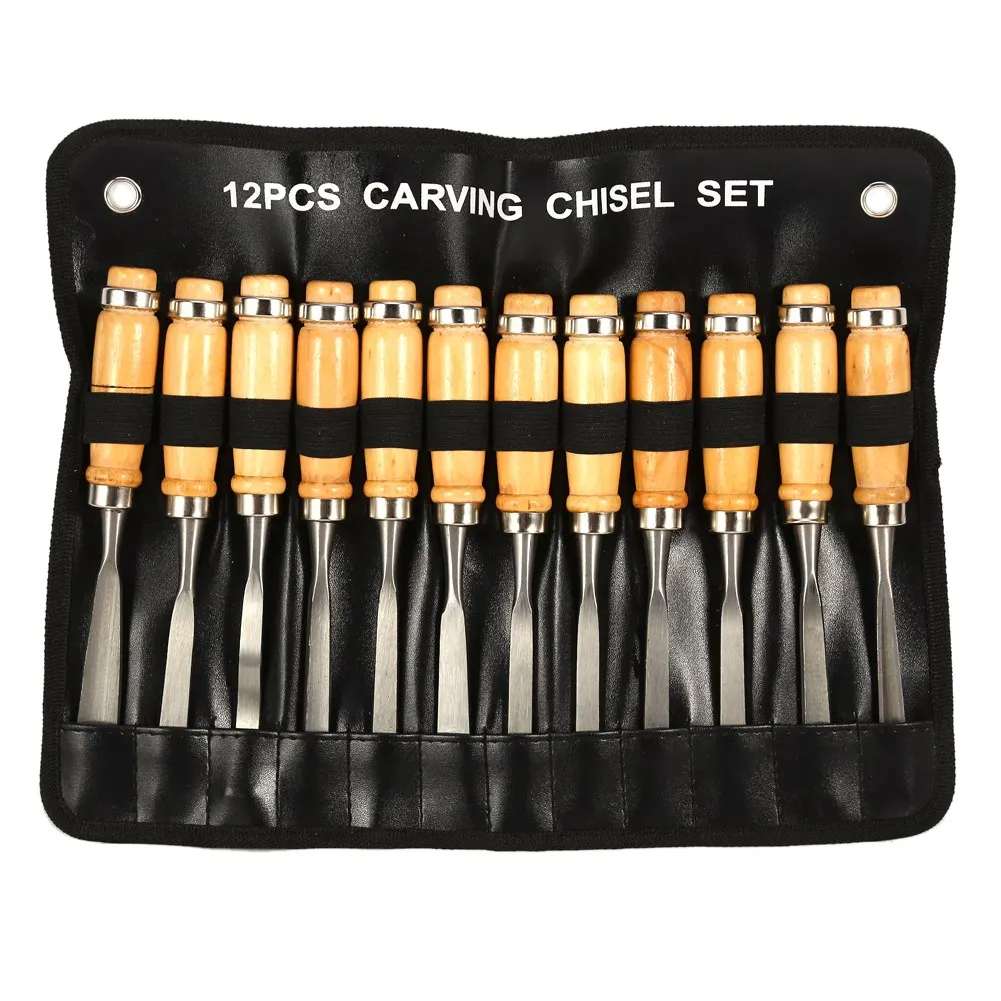 Holz Carving Werkzeuge Holz Hand Meißel Hand Meißel Holz Carving Hand Meißel Set Holzbearbeitung Professionelle Drehmaschine Gouges Werkzeuge Image