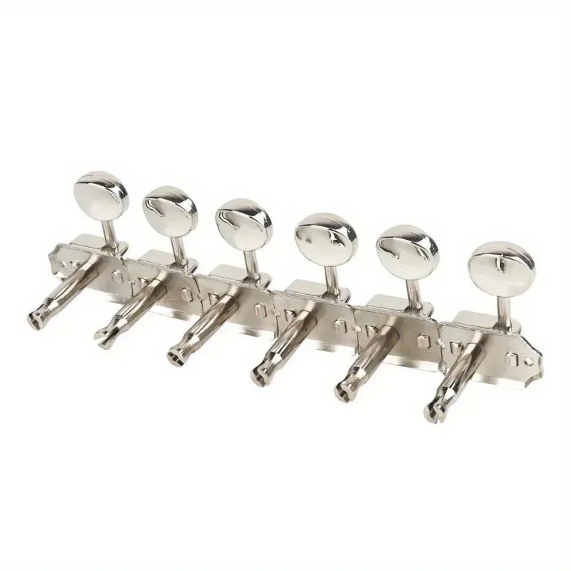 Ein Satz 6-in-line 6R Nickel Silber Vintage E-gitarre Mechaniken Mechaniken Stimmschlüssel Pegs Gitarrenzubehör