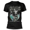 Acdc für Those about To Rock Yellow Outlines T-Shirt Herren Damen Baumwolle Kurzarm Vintage Hip Hop Rock Band Tops Herrenbekleidung