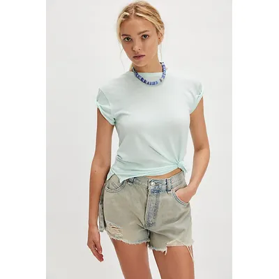 We The Free Nova Tee at Free People in Moonlit Jade, Size: Large