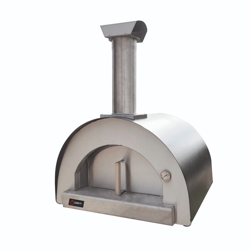 Halbprofessioneller Holzpizzaofen der Marke Cookout Portugal, Modell PREMIUM 60, in Grau Image