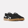 Sneaker REEBOK CLASSIC "REEBOK SMASH EDGE", Gr. 36,5, schwarz-weiß (schwarz, weiß, gum), Leder, Synthetik, sportlich, Schuhe