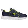 Sneaker KANGAROOS "K-ETK ZIG EV", Gr. 34, bunt (dk navy, lime), Synthetik, Textil, sportlich, Schuhe