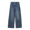 Weite Jeans S.OLIVER JUNIOR, Mädchen, Gr. 152, N-Gr, blau, Denim/Jeans, Obermaterial: 79% Baumwolle, 20% Polyester, 1% Elasthan, casual, weit knöchellang, Jeans, mit Taschen