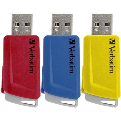Verbatim 3er-Pack USB-Sticks »Store ´n´ Click« 16 GB rot, 2.2x1x5.3 cm