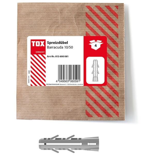 TOX Spreizdübel »BARRACUDA« 50 mm 4 Stück grau Image
