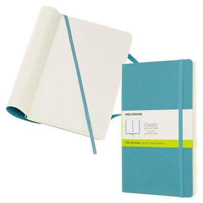 MOLESKINE Notizbuch Classic Collection flexibler Einband blanko A5 240 Seiten riff blau Image