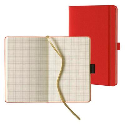 Lediberg Notizbuch »Tucson« kariert A5 hellrot Image