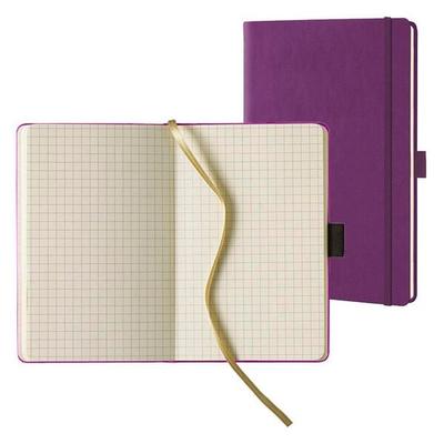 Lediberg Notizbuch »Tucson« kariert A5 lila Image