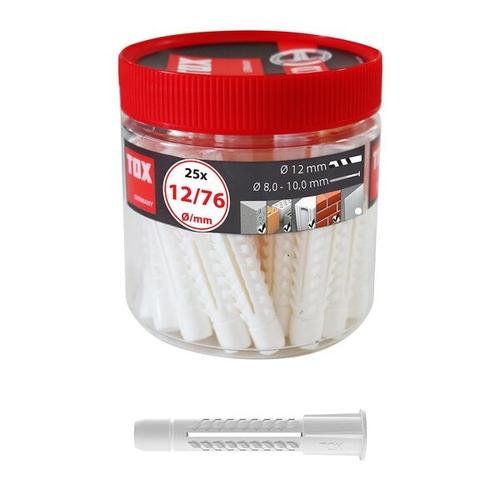 TOX Universaldübel »TRI 12/76« 25 Stück grau