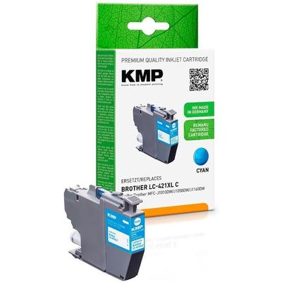 KMP Tintenpatrone ersetzt Brother »LC-421XLC« cyan blau Image