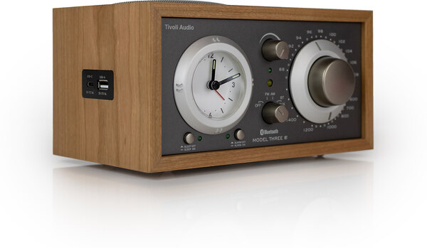 Tivoli Audio Model Three BT/AM/FM/Clock radio (Cherry/Taupe)