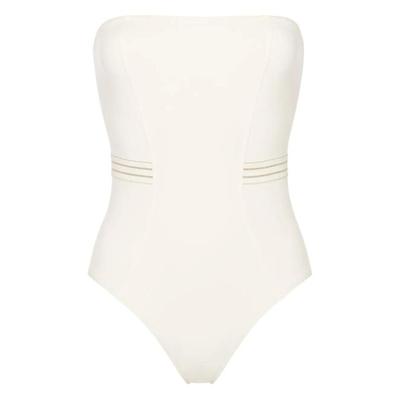 Pétillant Strapless Swimsuit - White - Eres Beachwear