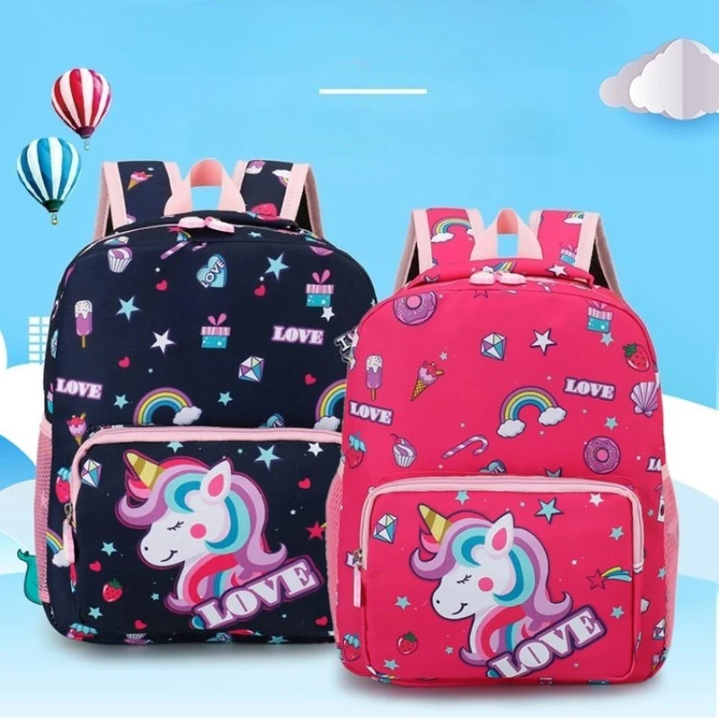 Sac à dos d'école pour enfants arc-en-ciel sacs d'école pour enfants grande capacité femme sac à dos maternelle fille princesse sacs à livres Mochilas