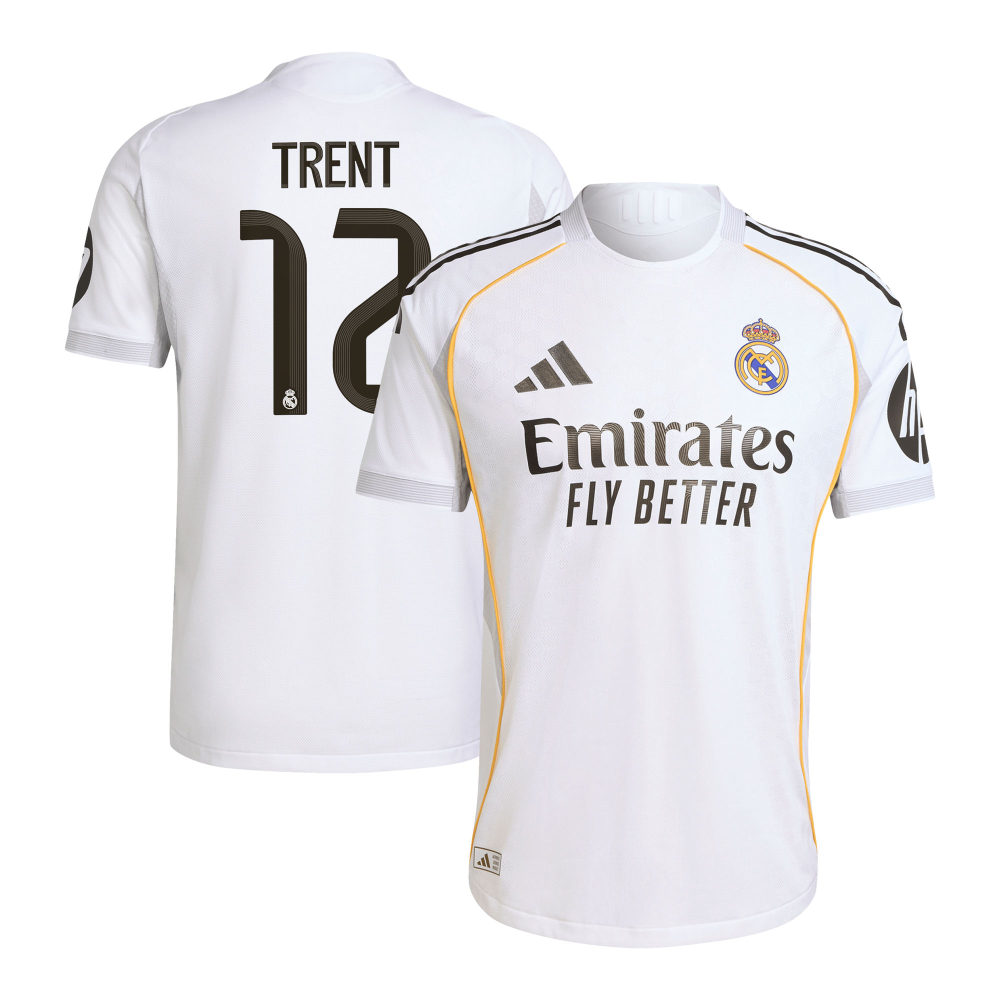 Real Madrid adidas Authentic Heimtrikot 2025-26 mit aufdruck Trent 12 Image