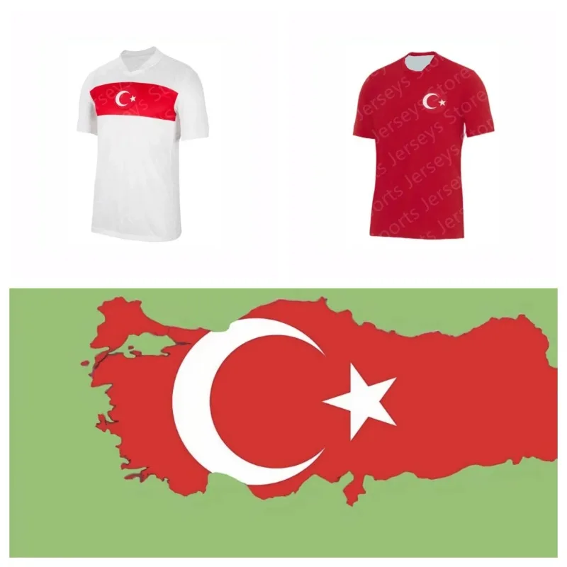 Hot-selling New Turkish Football Turkey Concept Football Jersey MenBoys Summer Football Training Suit Fans Football Special Kit