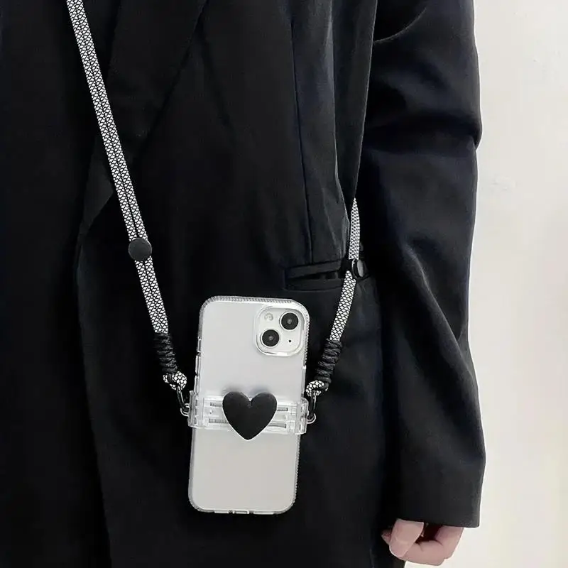 1 pièces DYM lanière de téléphone portable avec pince arrière étui de téléphone portable pince arrière lanière réglable téléphone portable pince arrière longue corde