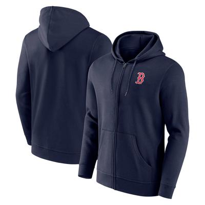 Boston Red Sox Primary Logo Hoodie mit durchgehendem Reißverschluss – Herren Image