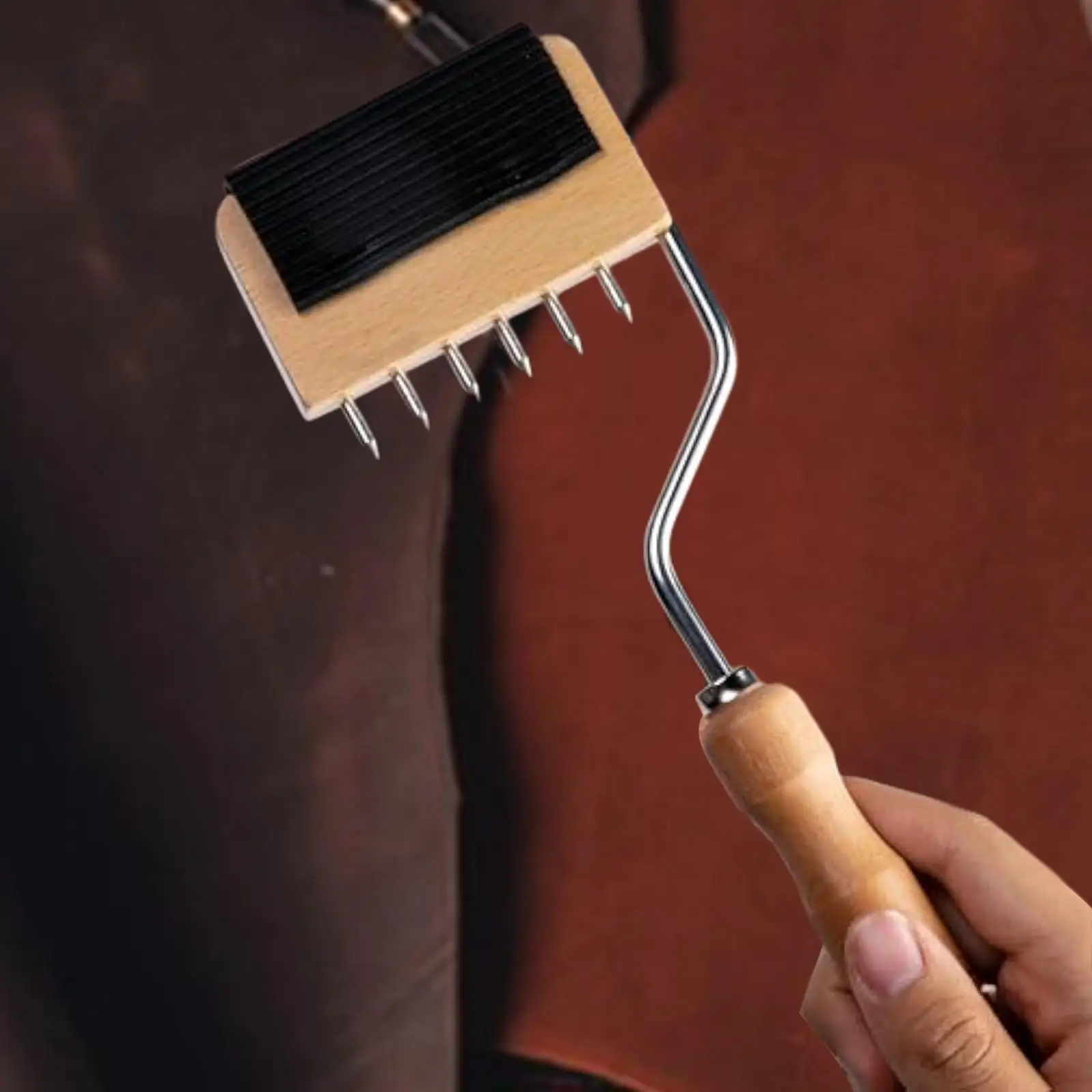 Gurtband-Stretcher, fester Rahmen, Polsterwerkzeug für Textilien, Haushalt, Band, Holzgriff, Gurtband-Abzieher, Bahre Image