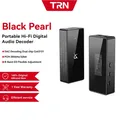 TRN Black Pearl Decoder amplificatore per cuffie audio Hi-Fi portatile Uscita 3,5 + 4,4 Doppia CS43131 PCM 384kHz 32Bit DSD256 USB C DAC