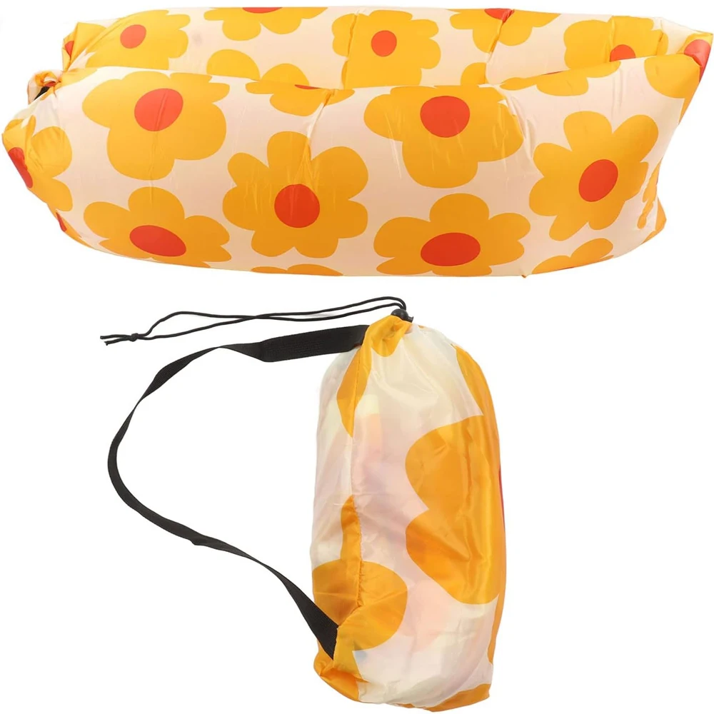 1-teiliges, schnell aufblasbares Luftsofa für den Außenbereich, hochwertiger Schlafsack, aufblasbarer Airbag, Lazy Bag, Strandsofa Image