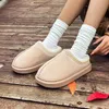Casual Plattform Hausschuhe Frauen Haus Mode Designer Winter Schuhe Damen Wohnungen Hause Plüsch Warme Elegante Schuhe Gemütliche Große Größe