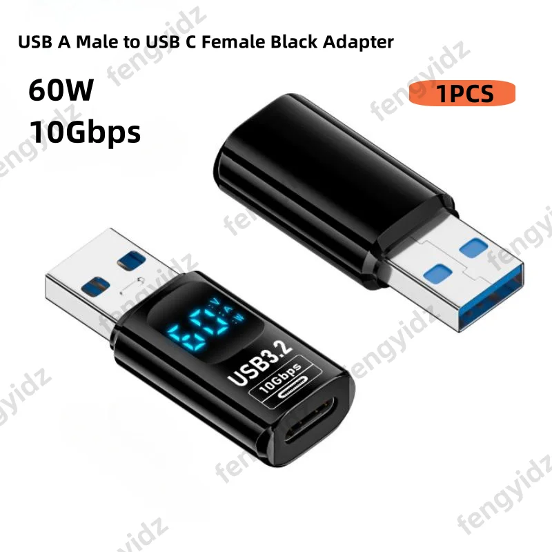USB 3,2 Digital Display Adapter 10Gbps USB Stecker Auf USB Buchse Konverter Schnelle Lade Datenübertragung USB C Adapter für PC Laptop Image