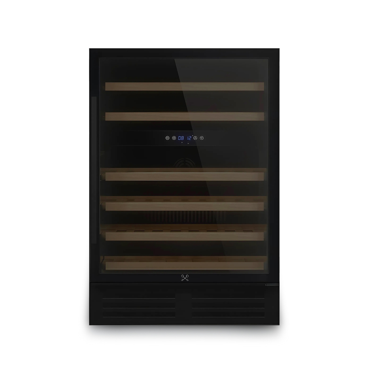 Les Petits Champs Einbau-Weinkühlschrank 46 Flaschen CAVCEDB46 Black Edition, Kapazität 137L, 2 Temperaturzonen, von 5°C bis 22°C, Anti-UV, LED Image