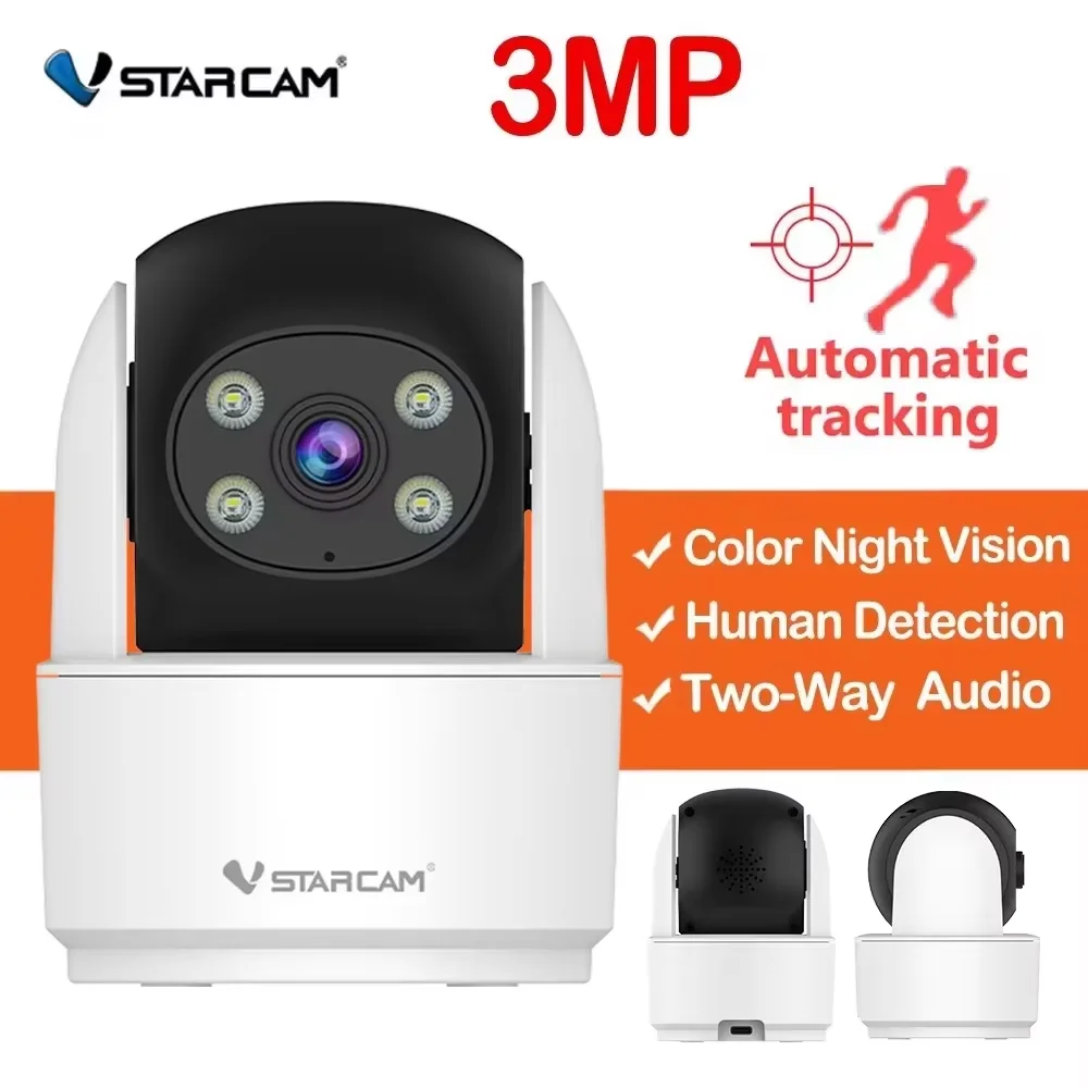 Vstarcam 3MP Kamera Menschliche Erkennung Indoor Smart Home Kamera Überwachung Voll farbe Nachtsicht IP Cam Sicherheit Baby Monitor Image