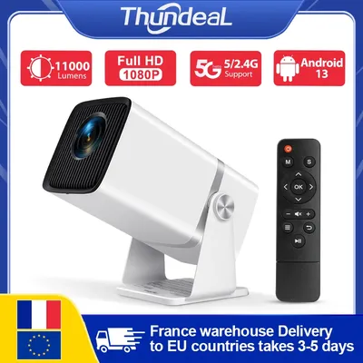 ThundeaL TD80W Full HD 1080P Projektor Android 4K WiFi 3D Smart Heimkino TD80 Mini Tragbare Projektor Treffen video PK HY320 Image
