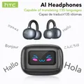 【HTC NE54】 Auricolari Bluetooth V6.0 Traduttore AI Schermo LCD Auricolari OWS Cuffie con clip per l'orecchio Cuffie wireless Riduzione del rumore