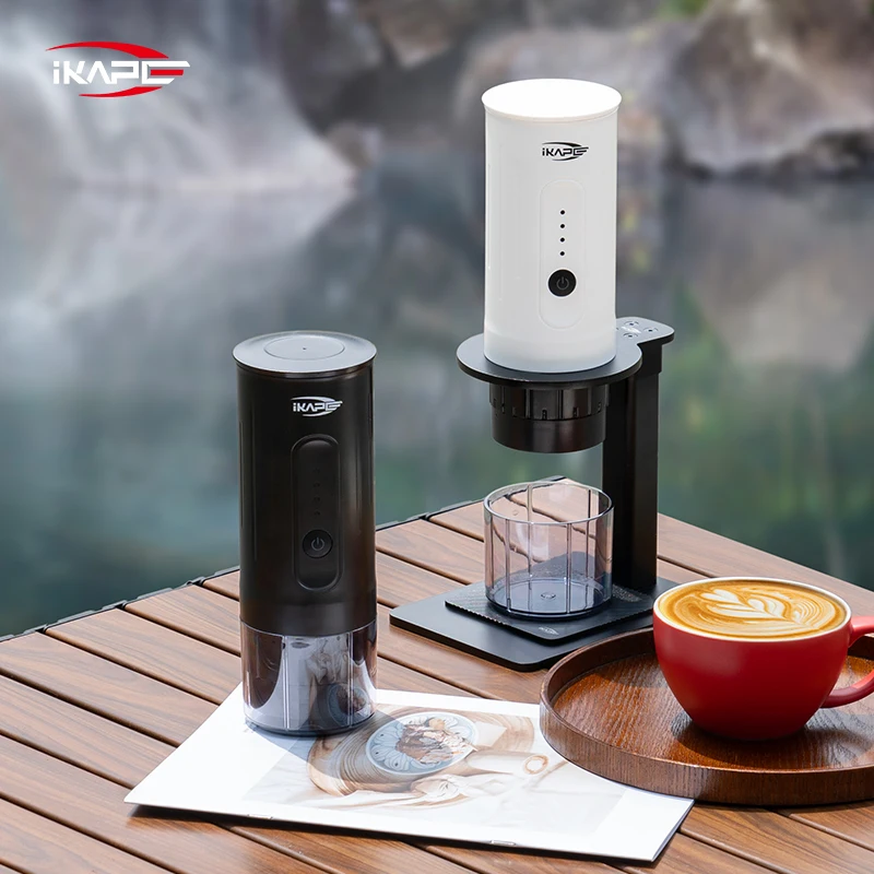 IKAPE Tragbare Kaffeemaschine Kapo K1/Kaffeekapsel 2-in-1 Espresso Kabellos Elektrisch Tragbar/für Zuhause/Auto/Outdoor Camping/Reise Image