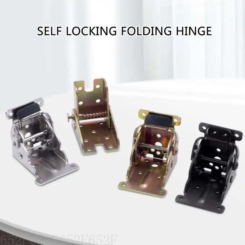 4 Stück selbstsichernde Scharniere 90 Grad Klapptischverlängerung Stützhalterung Möbelbeschläge für Tische Werkbänke Chai