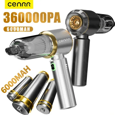 CENRR Mini-Autostaubsauger 360000 PA Leistungsstarker kabelloser kabelloser Autoreiniger, tragbarer Handstaubsauger für Haushaltsgeräte Image
