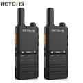 Retevis B3B B63B Mini walkie-talkie ultrasottile da 15 mm con carica di tipo C e radio bidirezionale portatile professionale VOX per PMR446