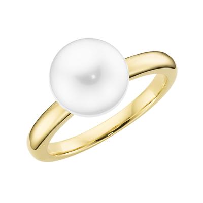Giorgio Martello Milano Ring mit Muschelkern-Perle, Silber 925 60 Gold Image