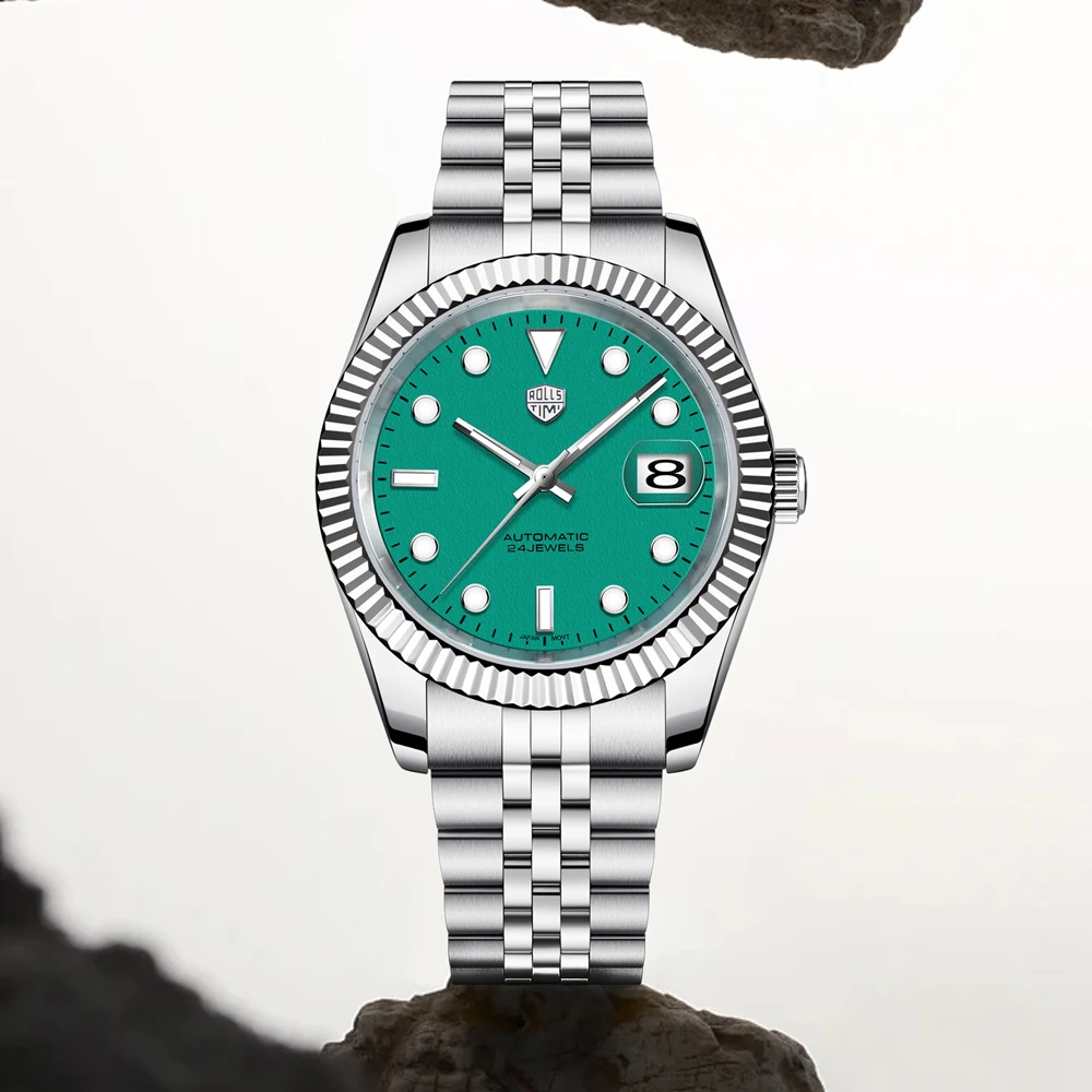 Herrenuhren 2026 neue Rollstimi automatische mechanische Herrenuhren Retro Herrengeschenke Saphirglas Edelstahl wasserdicht Image