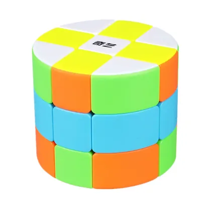 Qiyi Barrel Cube 3x3x3 Stickerless Strange-Shape Magic Cube Twisty Mgaic Cube Lern- und Lernpuzzlespielzeug Image